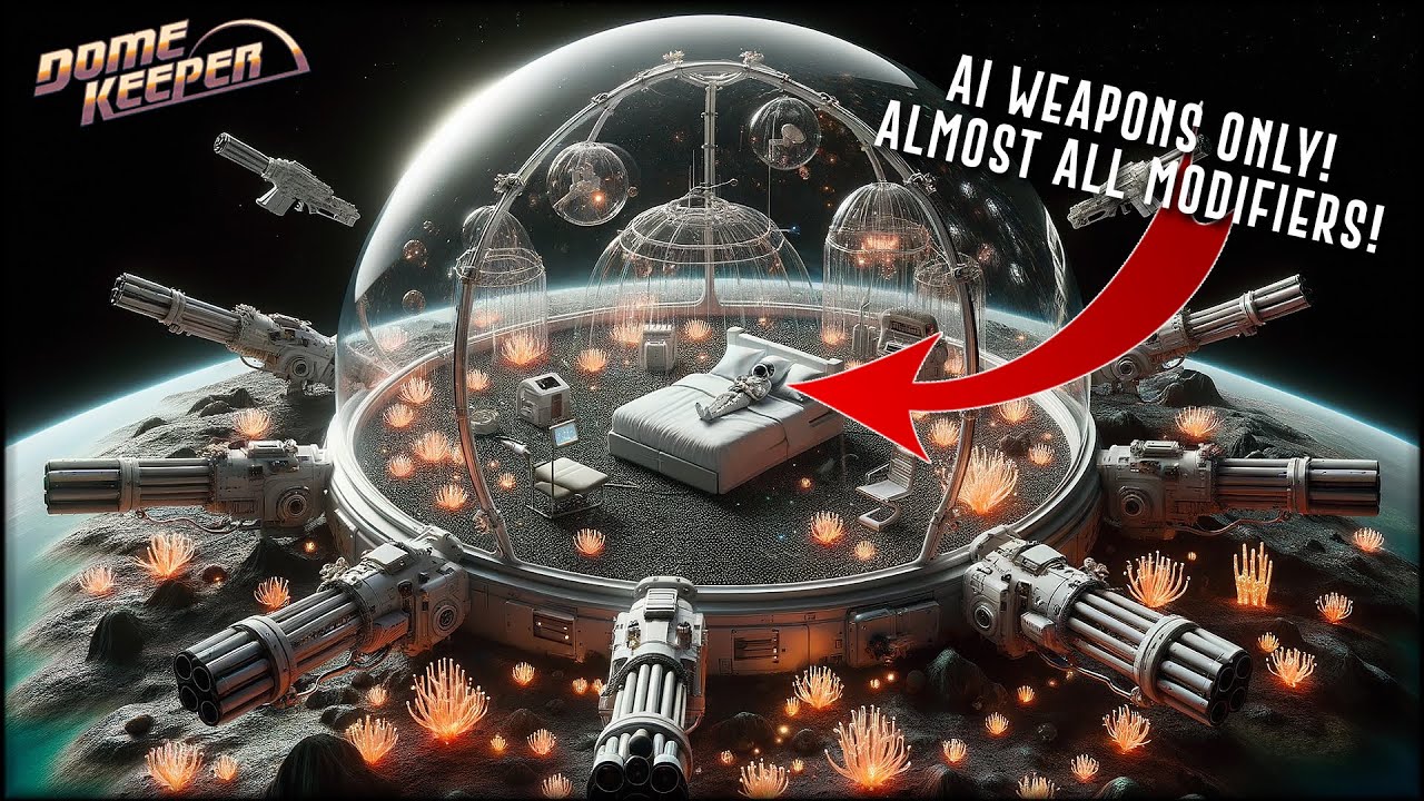 ONLY AI Weapons and Almost All Modifiers in DOME KEEPER