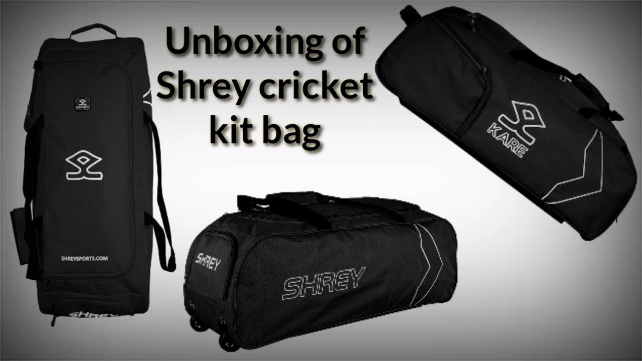 Unboxing of Shrey cricket kit bag