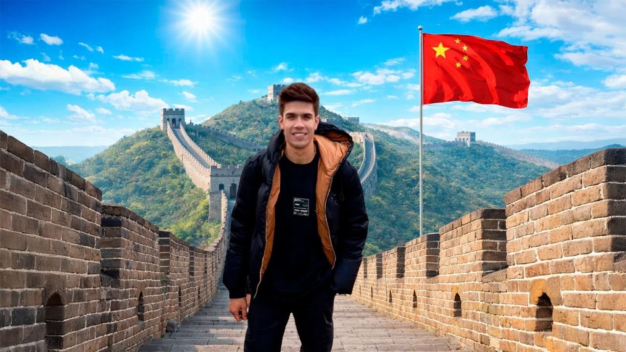 ATRAVESSEI A MURALHA DA CHINA ANDANDO 😱 ME IMPRESSIONOU