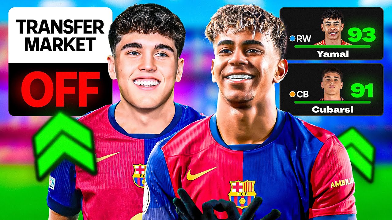 I Rebuild FC BARCELONA…With NO TRANSFERS!
