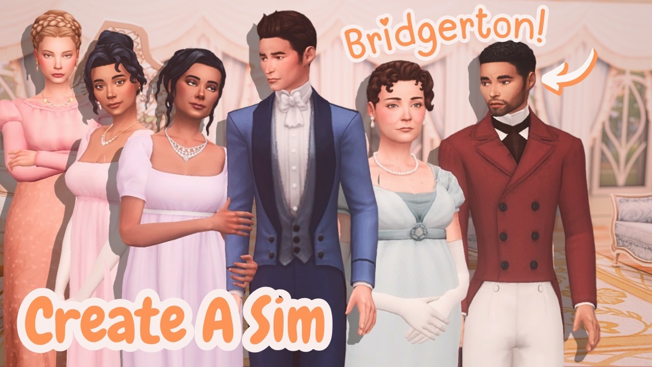 Создание персонажей из Бриджертона в The Sims 4!