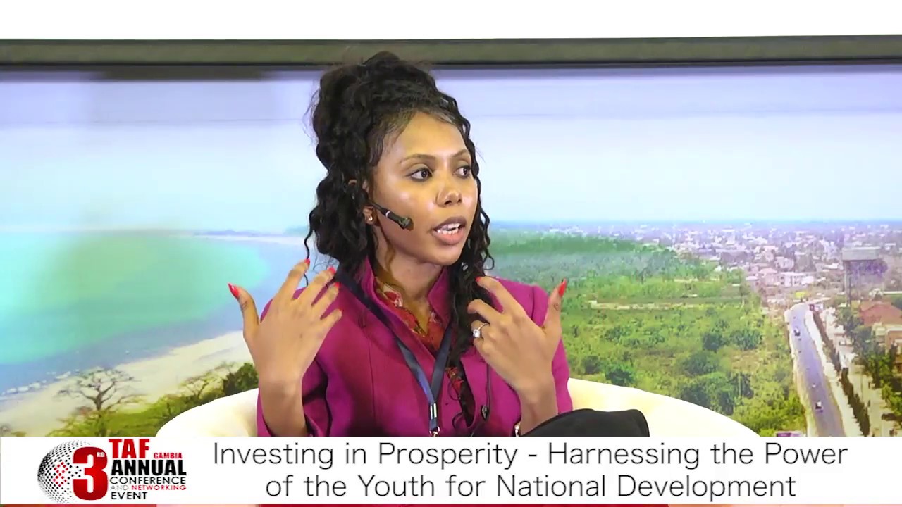 Jaha Dukureh speaking at 3rd TAF Conference & Networking