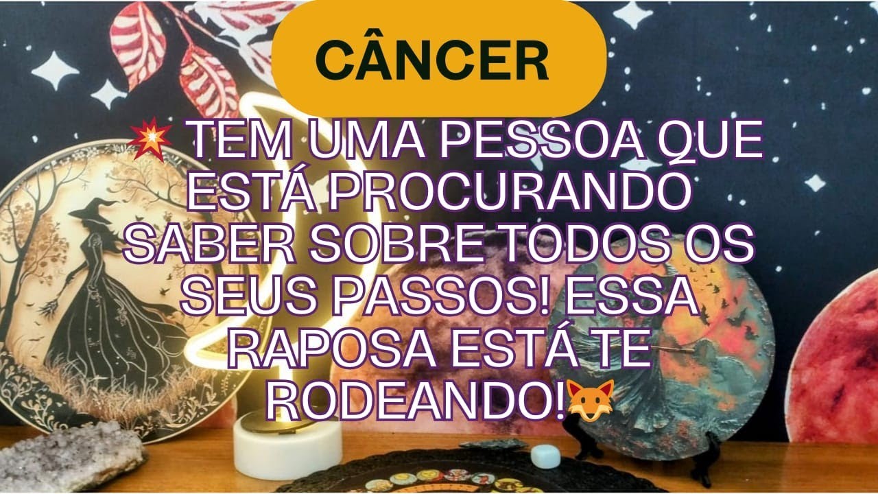 Câncer ! Essa raposa está te rodeando!🦊Tem uma pessoa que está procurando saber sobre todos os... 