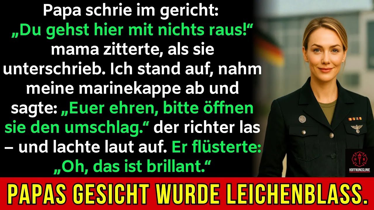 Als ich im Gericht sprach und Papa Mama erniedrigte – der Richter las meinen Brief und lachte.