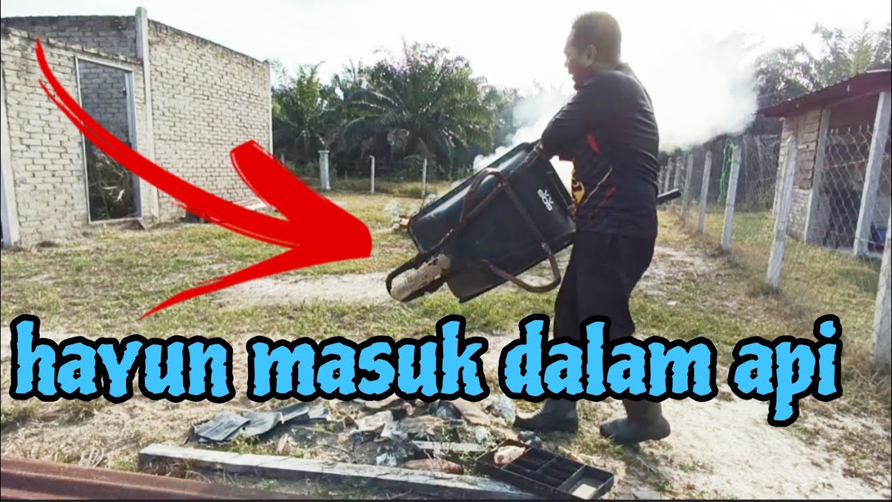 [Episod1623] kerja² bersih kebun sambil tunggu anak² sampai