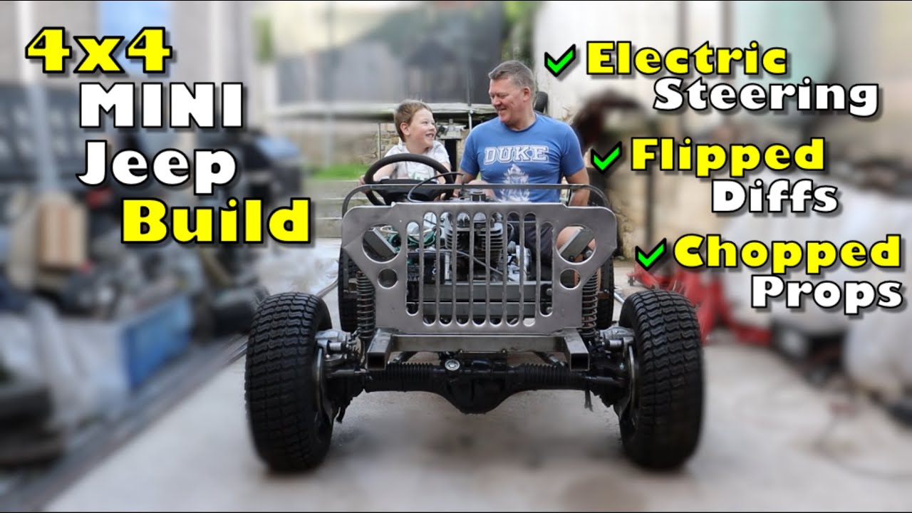 4x4 Willys Mini Jeep Car Build Willys EP 13 Electric Steering Pipe Bender Mini Lathe Plasma Cut Mig