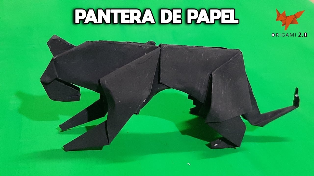 Cómo Hacer una PANTERA DE PAPEL Nivel 2 - Origami Paper Panther