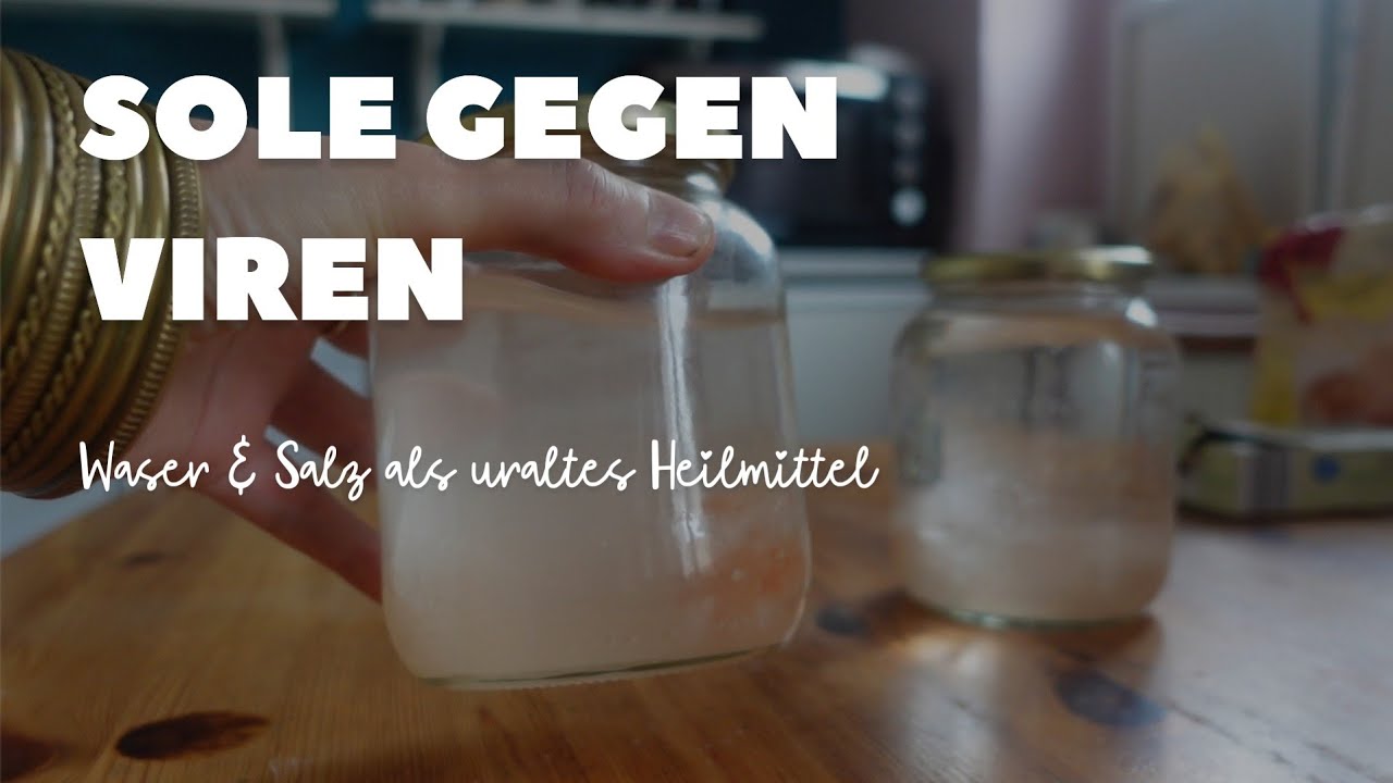 Unterschätztes Heilmittel aus Wasser & Salz selber herstellen | Tinktur-Rezept ohne Alkohol 