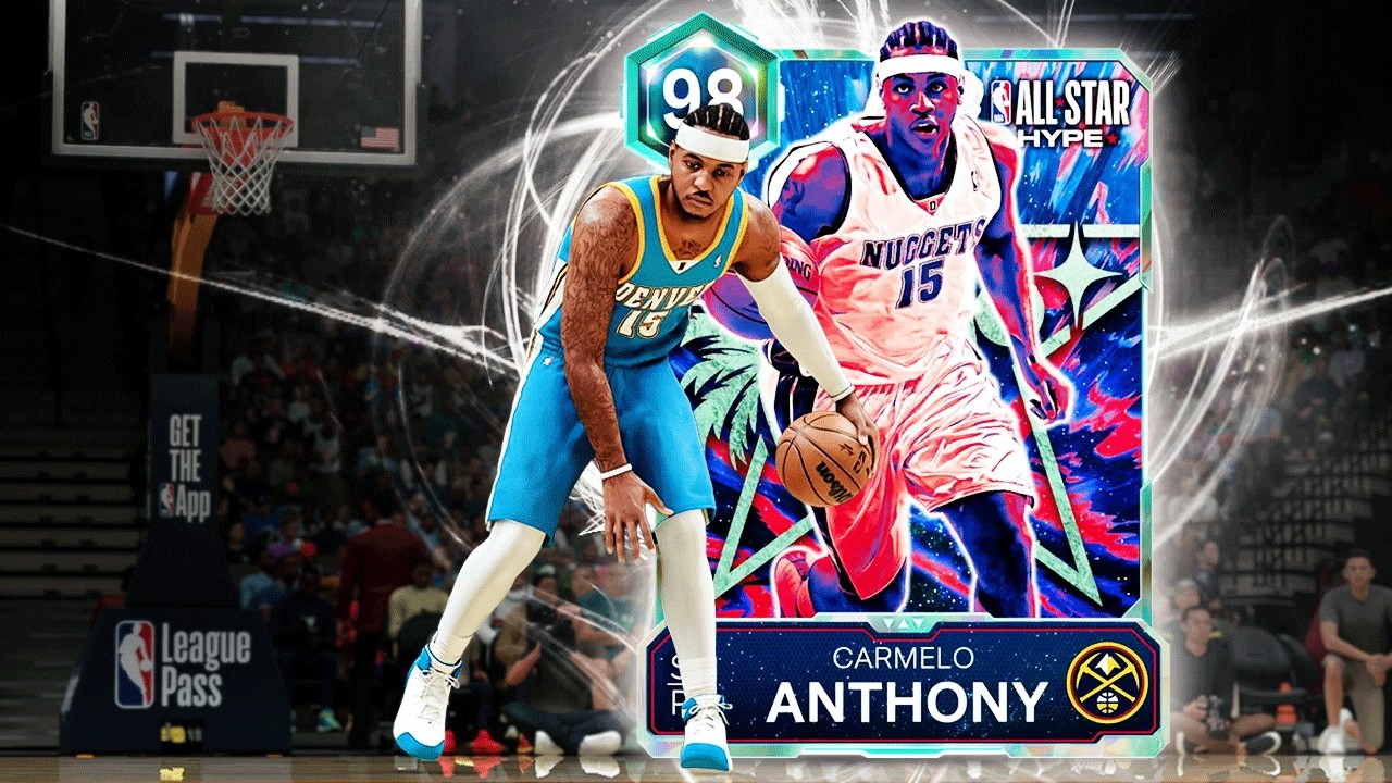 GALAXY OPAL CARMELO ANTHONY GAMEPLAY! ELITE SCORING SF IN NBA 2K26 MYTEAM!