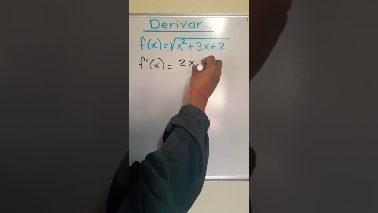 Derivada de una funci&oacute;n con ra&iacute;z cuadrada