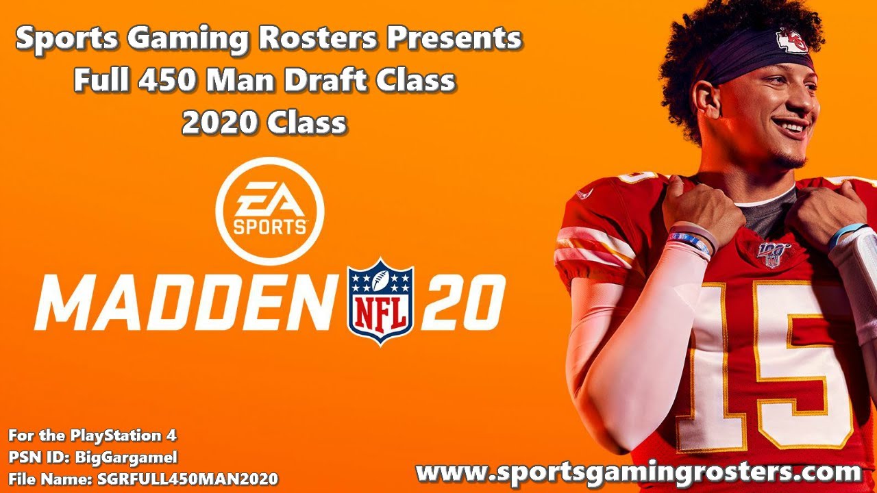Madden NFL 20 Full 450 Man 2020 Draft Class - Spoilers! Sorted by OVR Rating - PS4