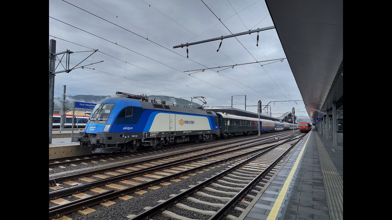 Mav Rail Tours Semmering Expressz Grazba departs Graz Hbf for Budapest-Nyugati , 26.7.2025.
