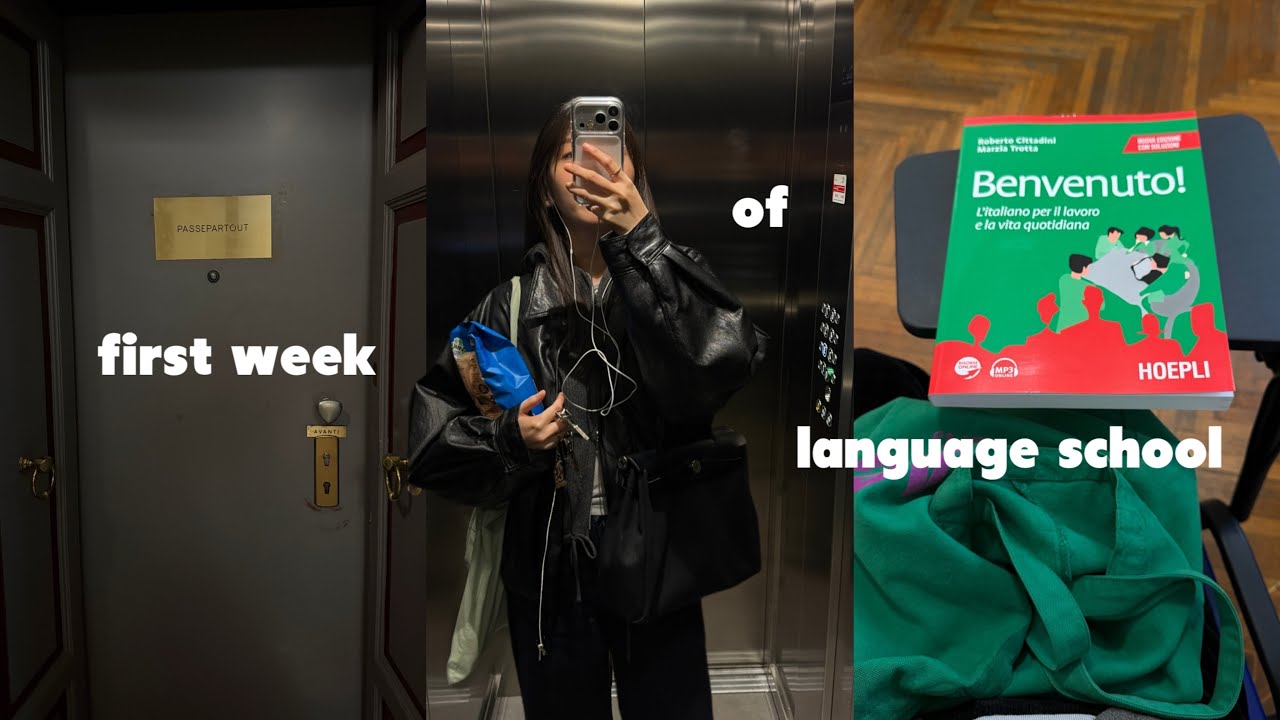 VLOG. 어학원 첫 주간🇮🇹 | 두번째 어학 | 밀라노 일상 | 초코바나나 바게트 레시피