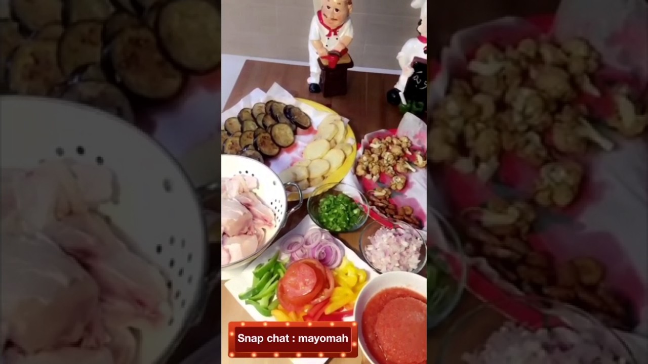 مقلوبة الخضار بالدجاج بطريقة ميومة لذيذة جداً 😍
