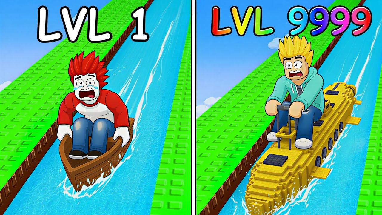 I Built the FASTEST Boat in Roblox Sail Down A River 🚢🚢 Khaleel and Motu Gameplay