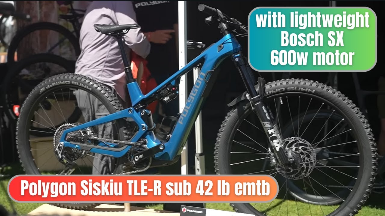 Polygon Siskiu TLE-R lightweight emtb with Bosch SX motor - Sea Otter Classic 2024