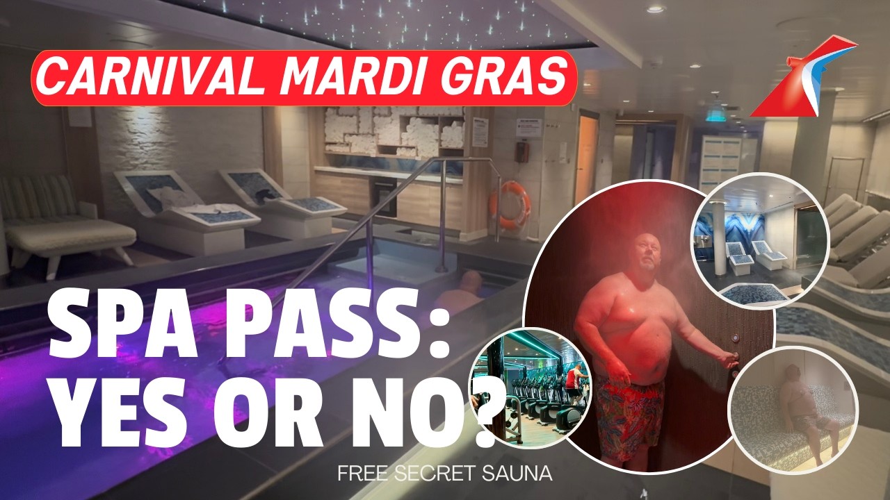 Carnival Mardi Gras Cloud 9 Thermal Spa & Gym Tour: Plus A Secret FREE RELAXATION Room For YOU!