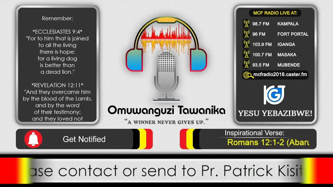 Thursday, 28th. Oct. 2021 | Live Service | Pr. Tom Mugerwa | Seasonal Warfare | MCF.