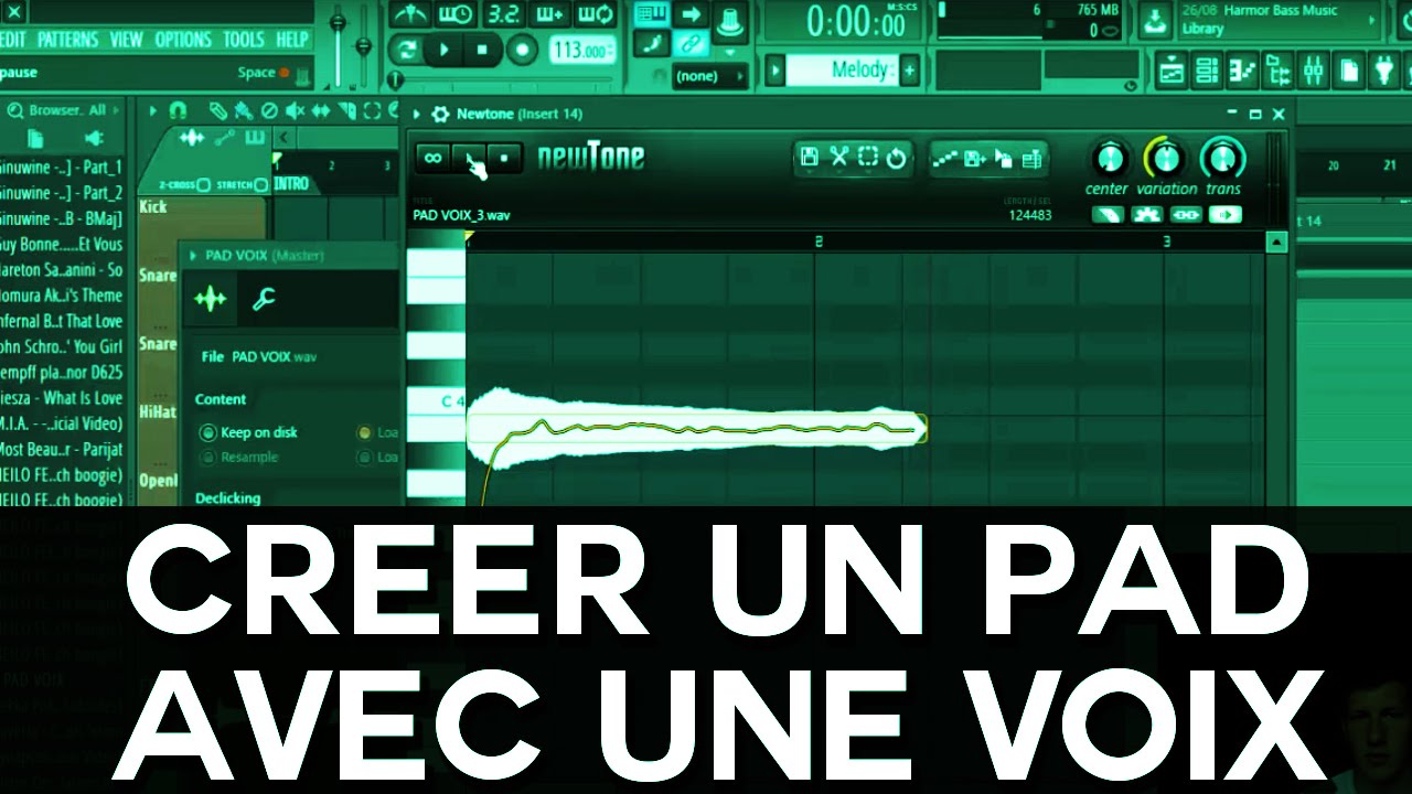 CREER UN PAD AVEC UNE VOIX ?