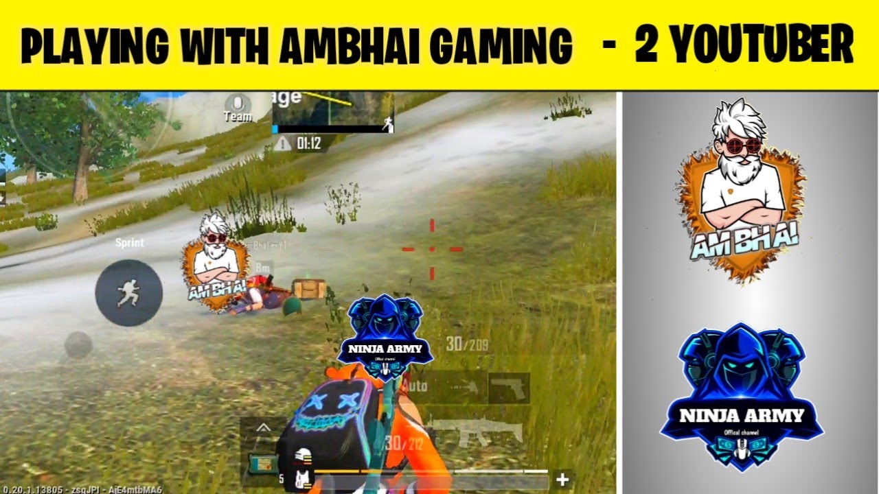 Playing With Ambhai Gaming SAMSUNG A3,A5,A6,A7,J2,J5,J7,S5,S6,S7,S9,A10,A20,A30,A50,A70 PUBG Lite