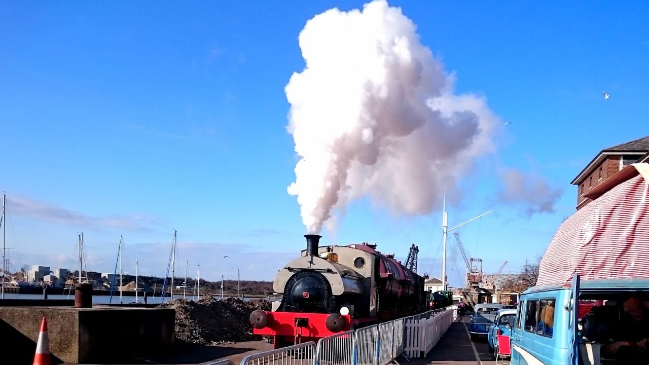 Steam train's at The Historic Dockyard Chatham. Kent