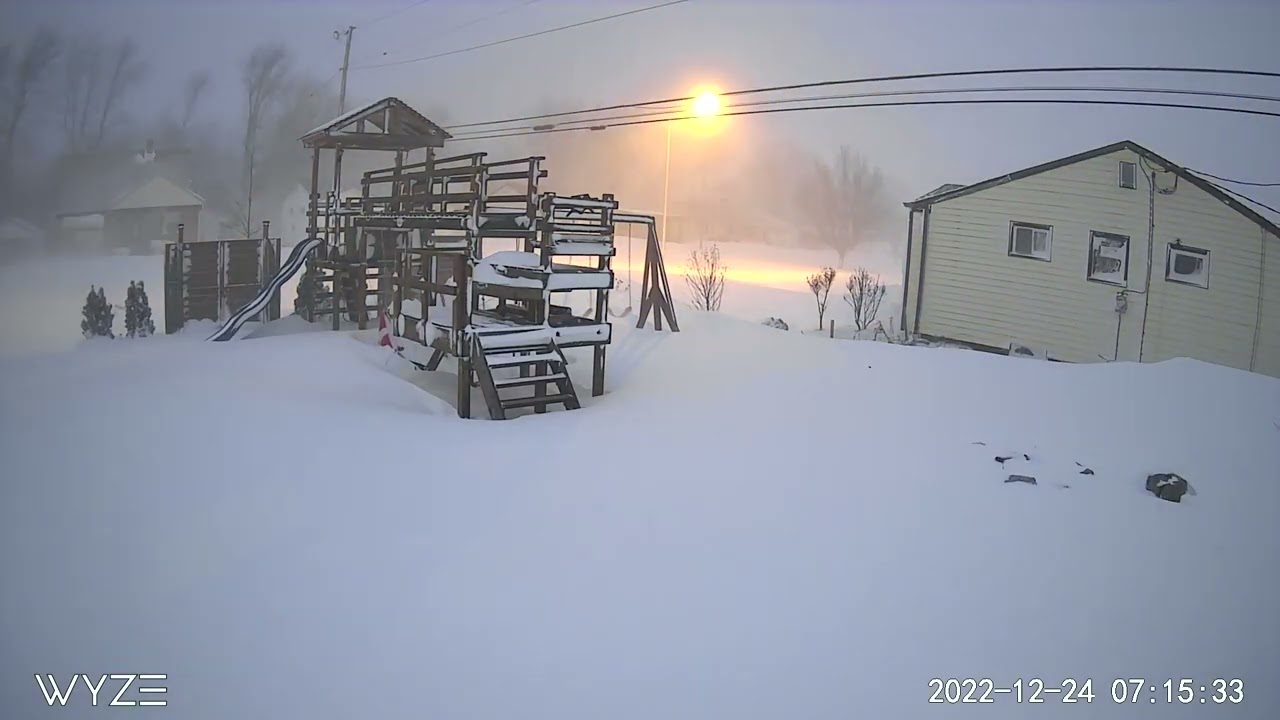 Buffalo NY Blizzard 2022 Time Lapse
