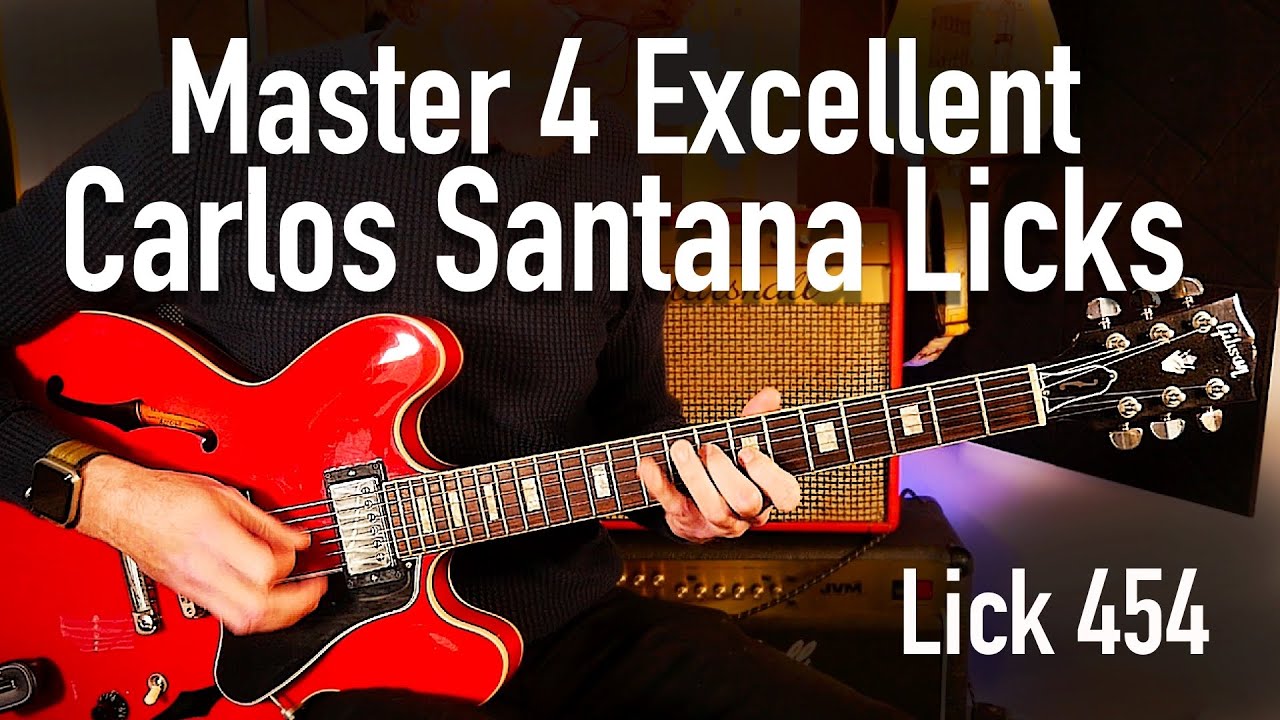 4 Excellent & Soulful Carlos Santana Licks - Lick Friday Week 454