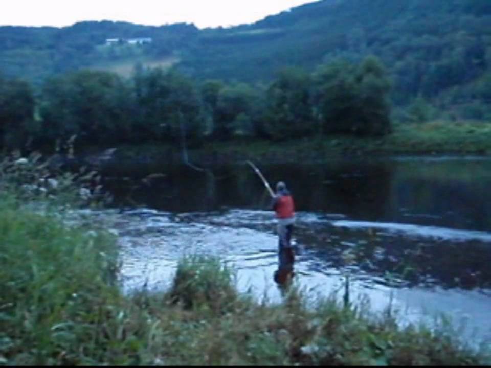 Casting a Salmon Bamboo Rod