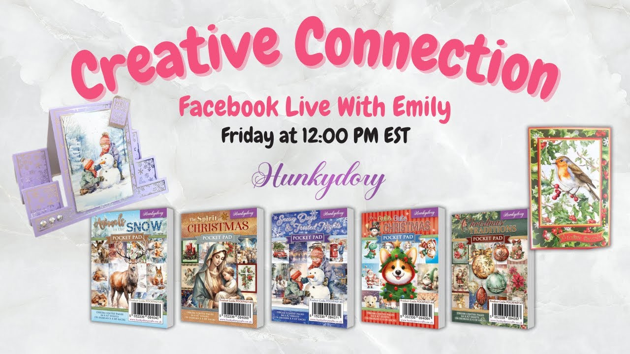 Creative Connection - Quick & Easy Cards using Hunkydory Pocket Pads