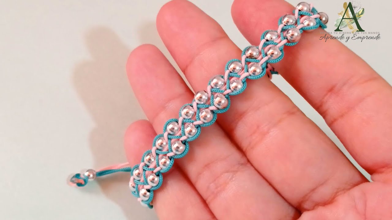 Pulsera Nudo Garra con abalorios DIY