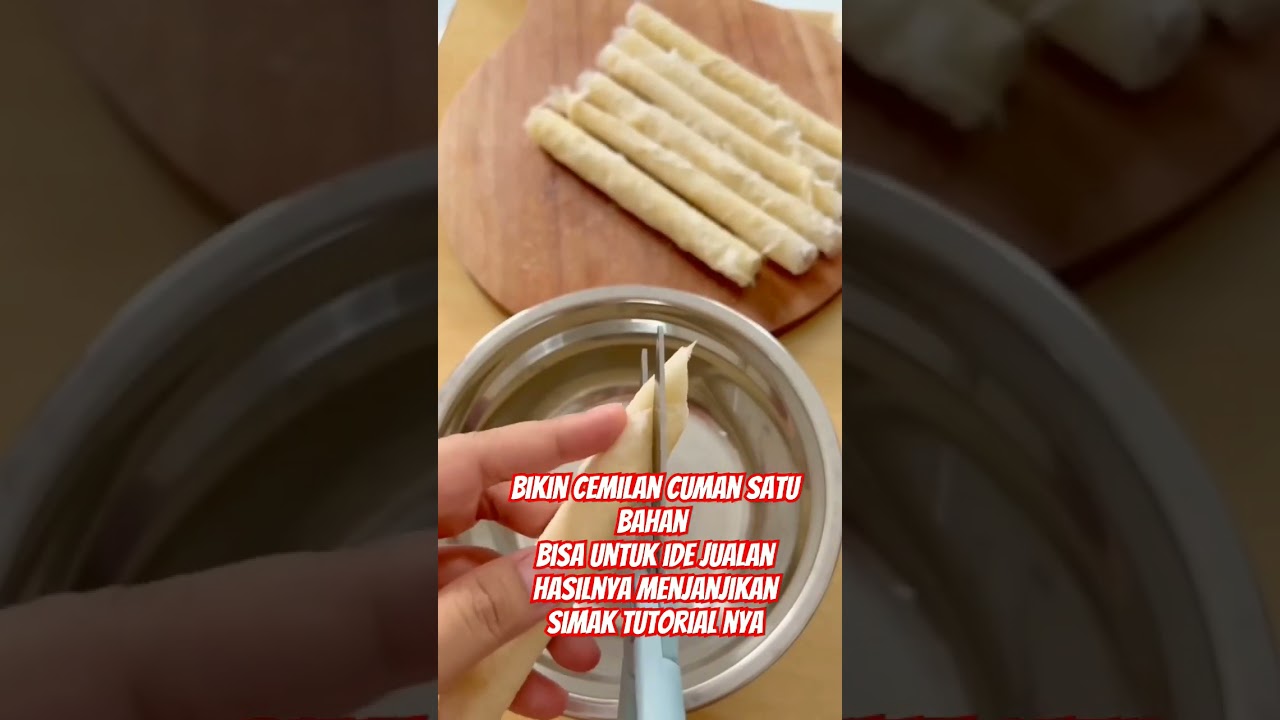 Ide JUALAN Bikin Cemilan Cuman Satu Bahan Bisa Untuk Ide Jualan Hasilnya Menjanjikan #idejualan