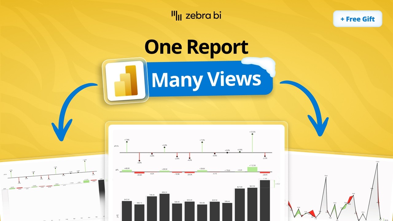 Преобразование столбчатых диаграмм Power BI в каскадные диаграммы одним щелчком мыши (+ бесплатны...
