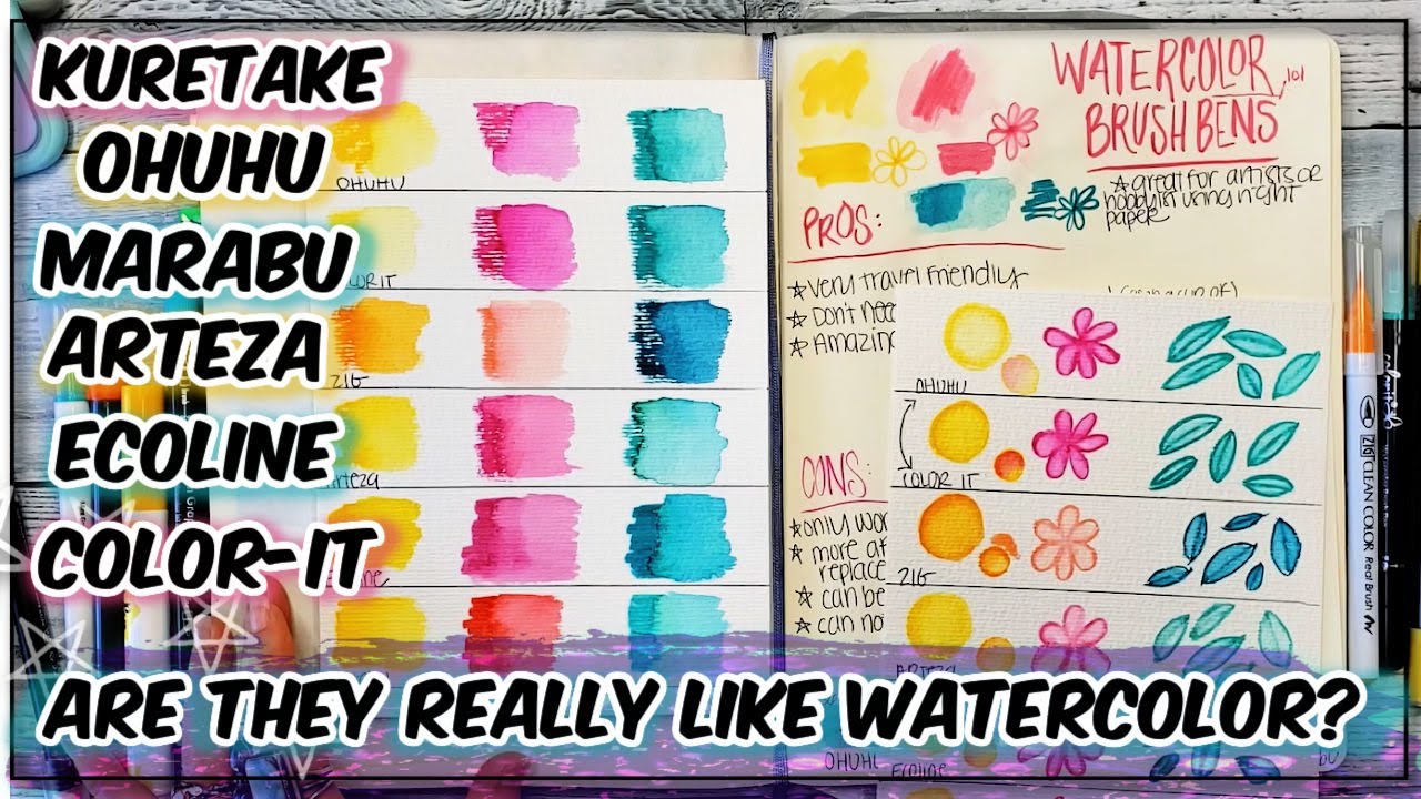 Watercolor Brush Pen / Marker Review * My Brutally Honest Thoughts * EP. 4