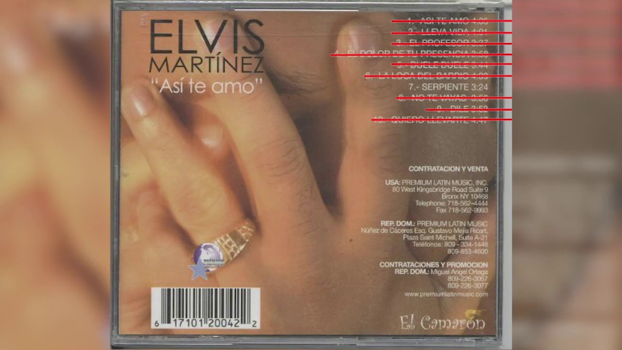 Elvis Martinez -  Serpiente (Audio Oficial) &aacute;lbum Musical As&iacute; te Amo - 2003