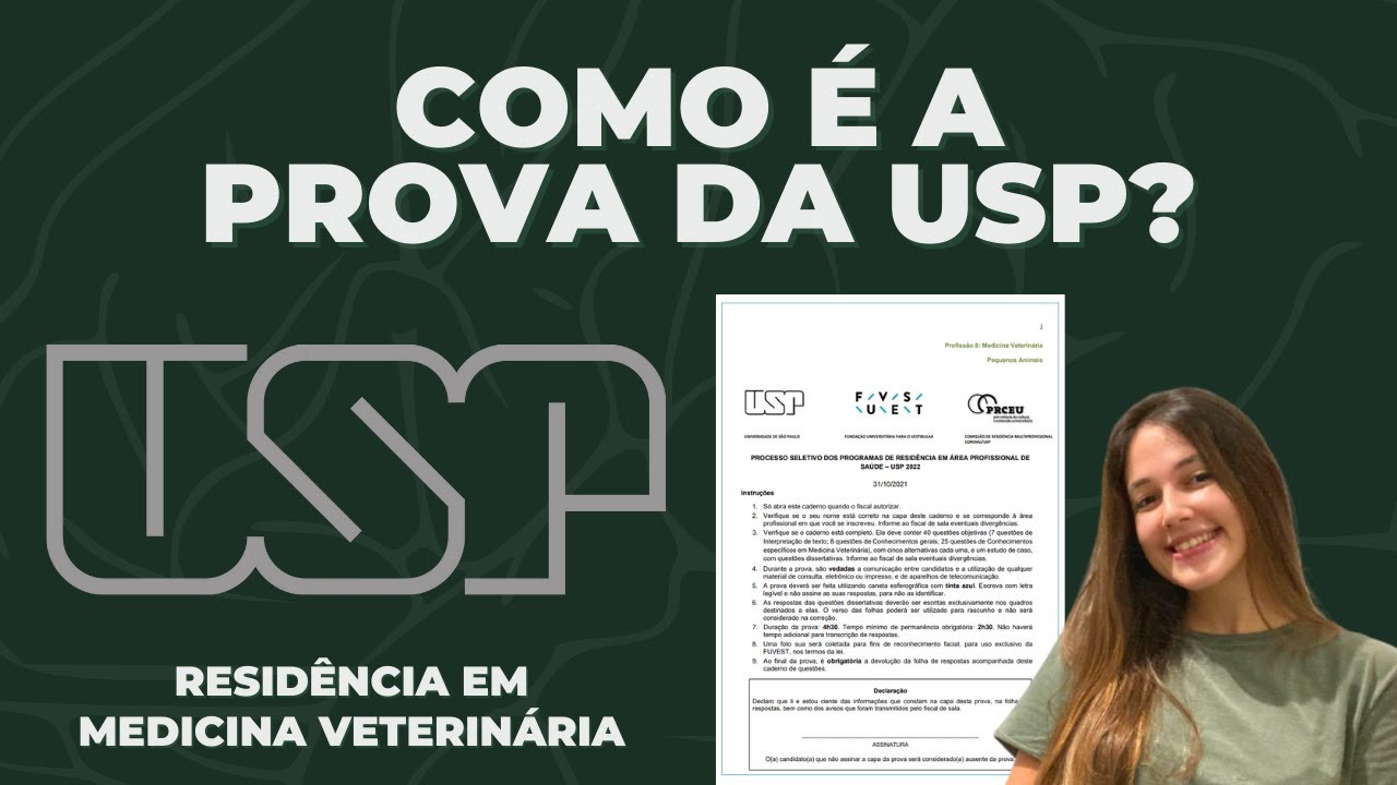 Minha experiência fazendo a prova da FUVEST - PROCESSO SELETIVO RESIDÊNCIA USP - MED VETERINÁRIA