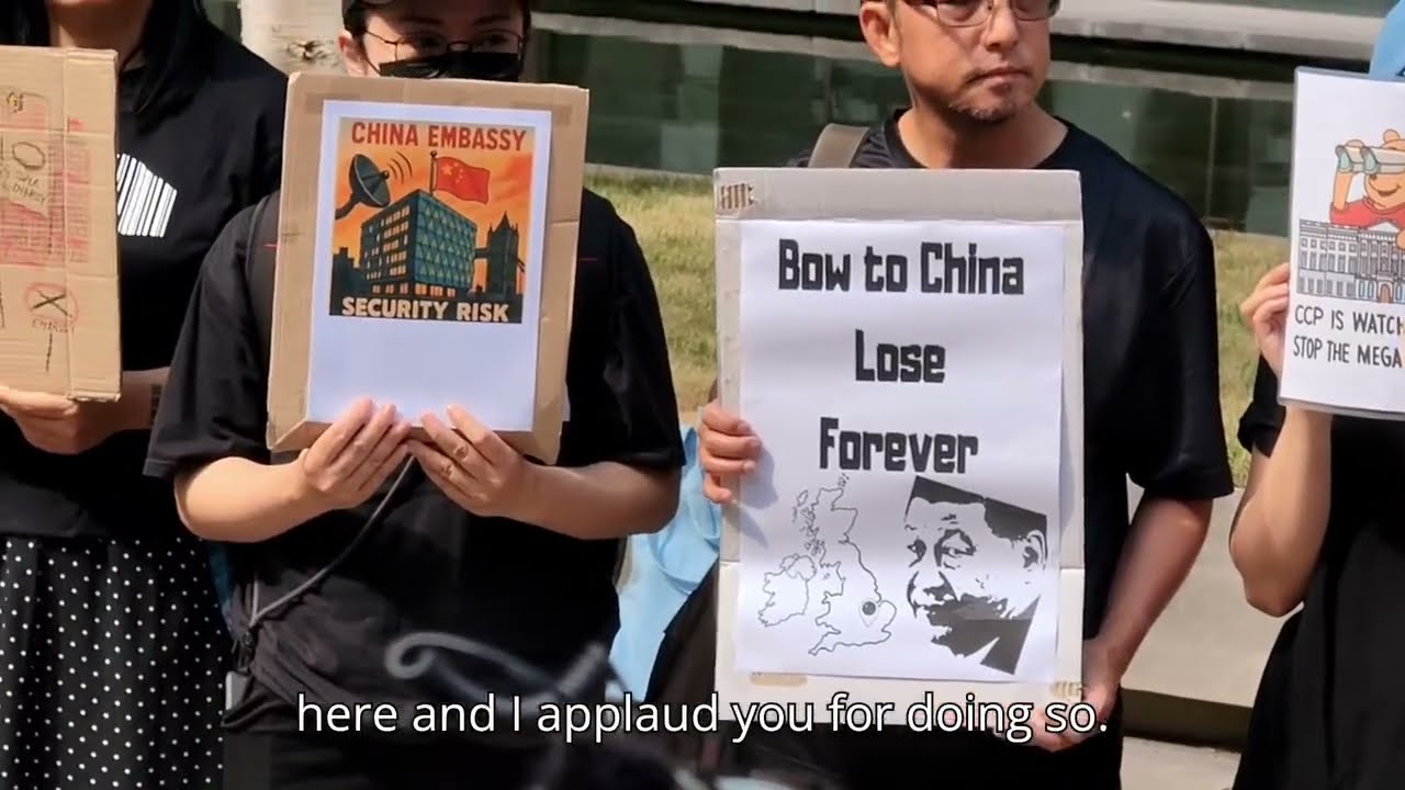James Naish protests plans for Chinese 'Mega-Embassy'