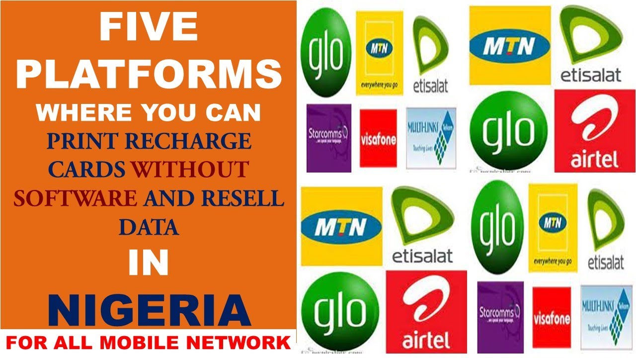 Five Platforms for Printing Recharge Cards and Reselling Data | Print Recharge Card and Resell Data