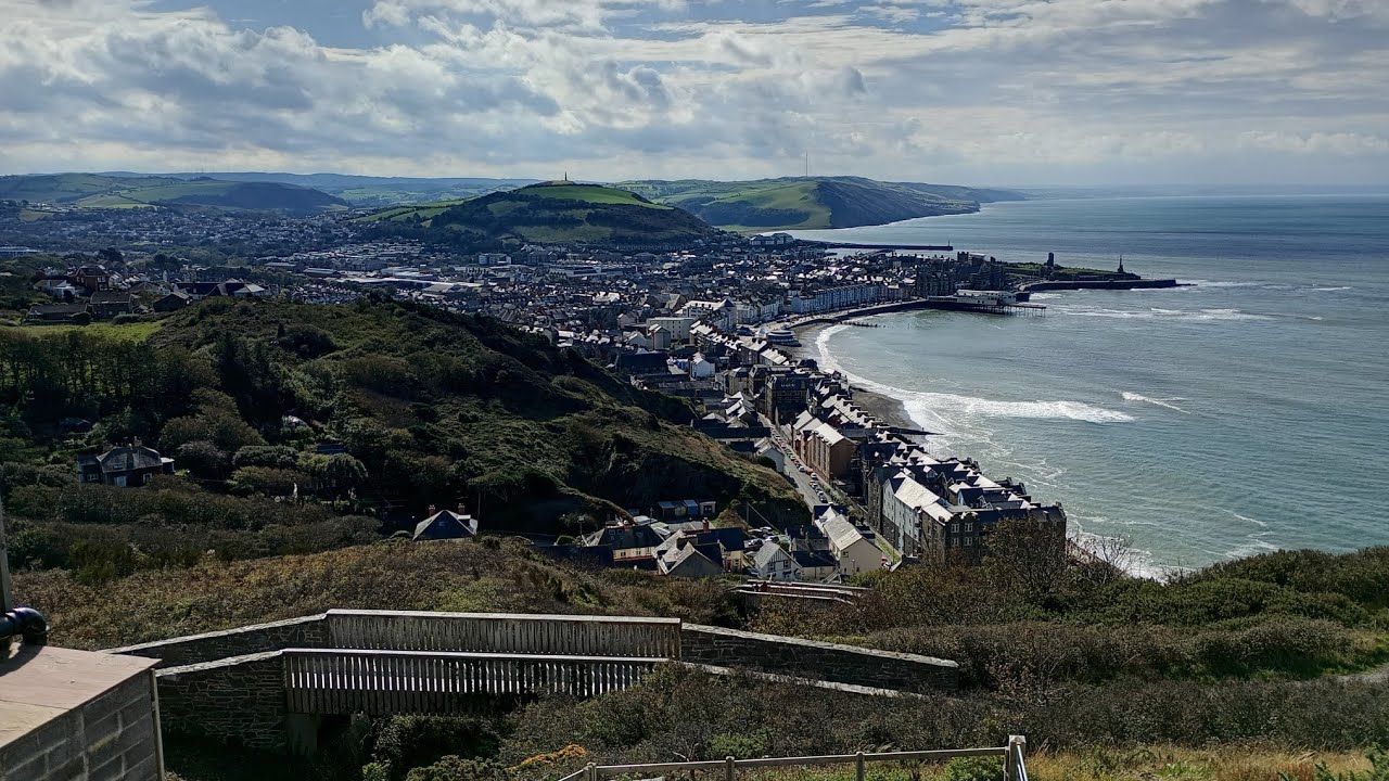 Aberystwyth Cliff Railway and Beach
