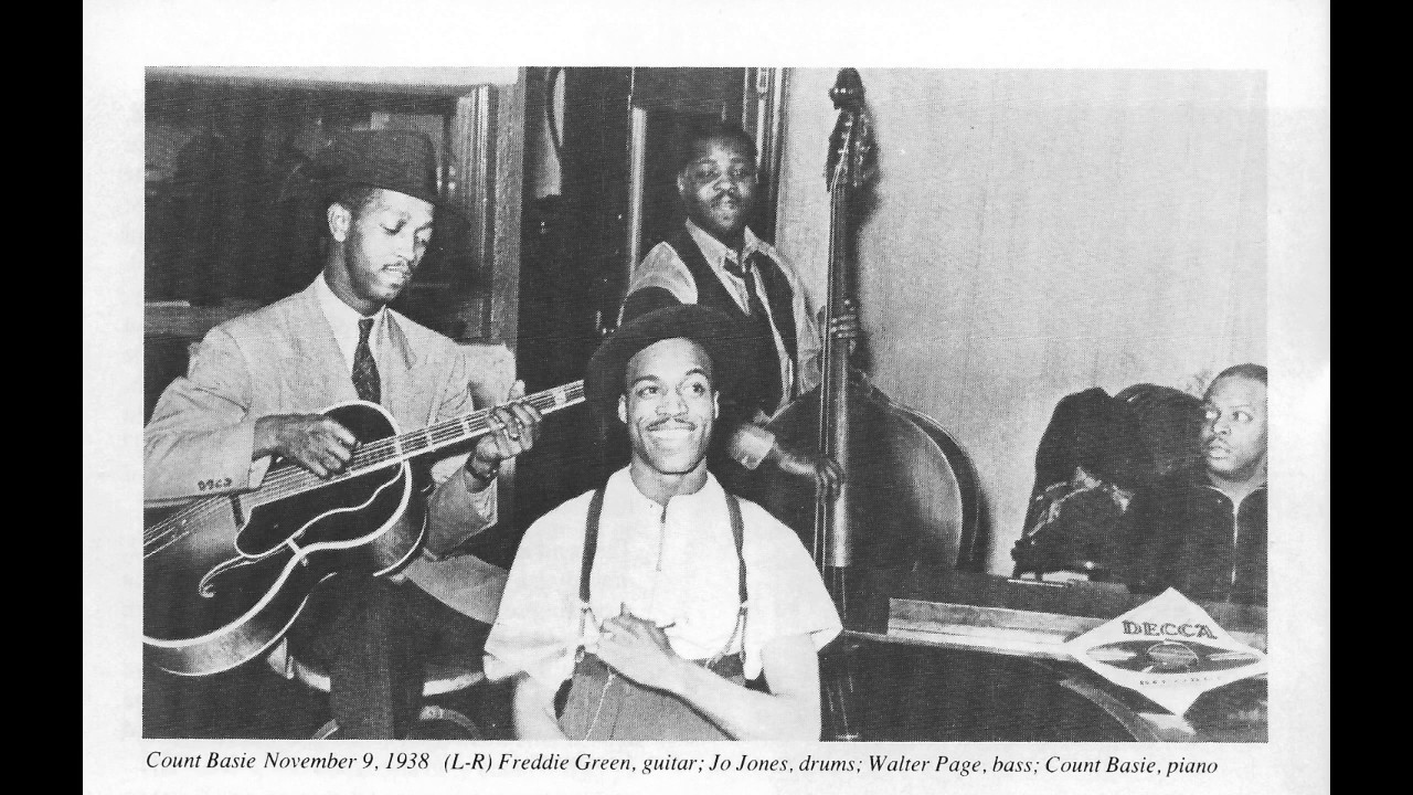 Freddie Green poly-rhythms! Count Basie Broadcast August 1938