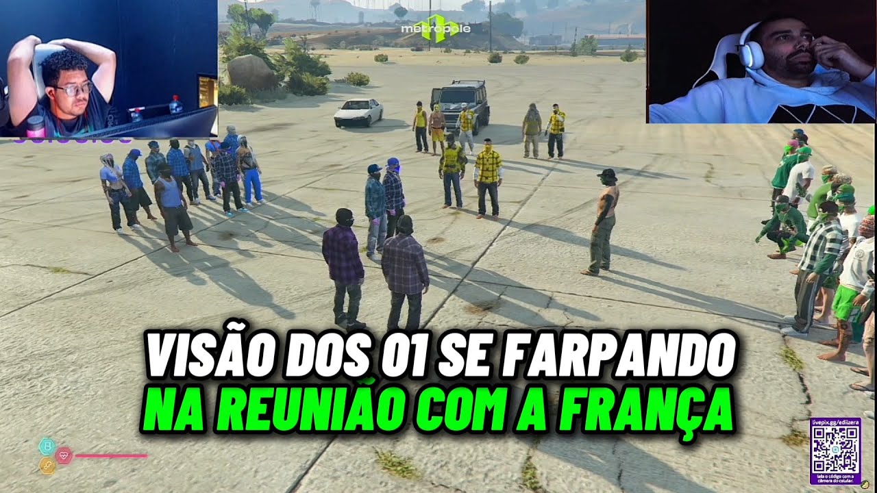 VISÃO DOS LIDER DOS GUETOS SE FARPANDO NA REUNIÃO COM CONNOR E A FRANÇA