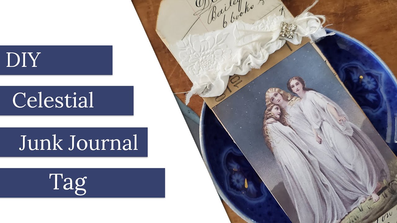 DIY Celestial Junk Journal Tag