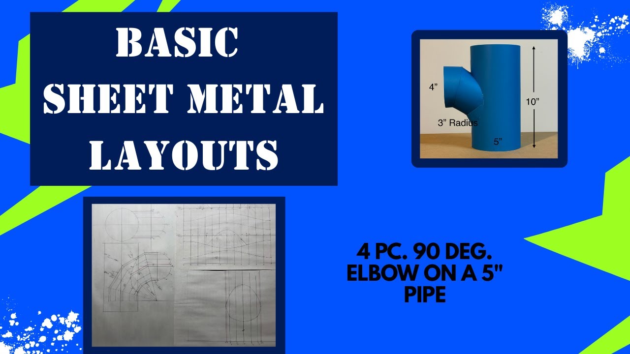 4 Piece 90 Degree  Elbow Intersecting a 5
