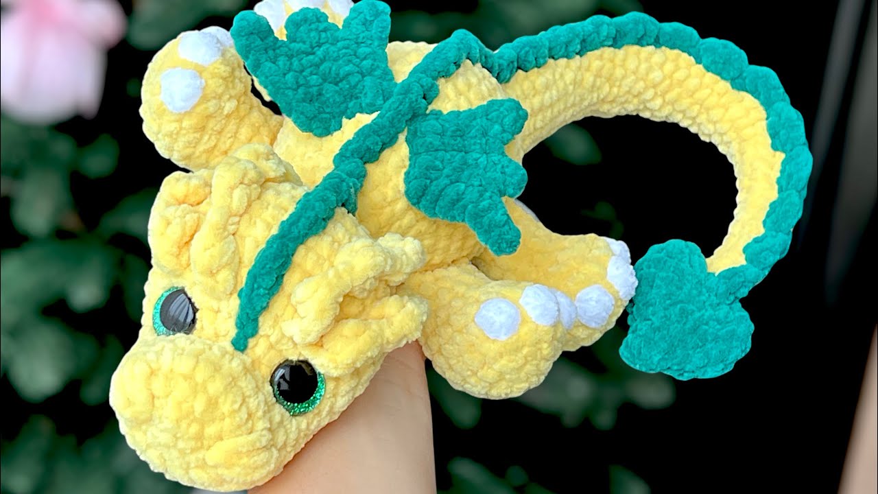 Amigurumi FAIRY DRAGON crochet tutorial / Part 2 / Plushie Dragon Crochet Pattern ETSY