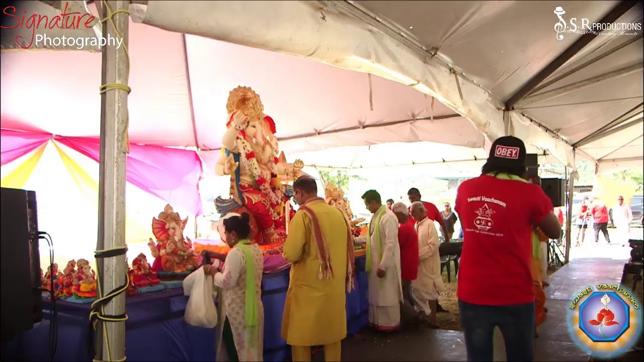 Sixth  Night of Ganesh Utsav Celebrations  2019 with Pundit Satyanan Gosein