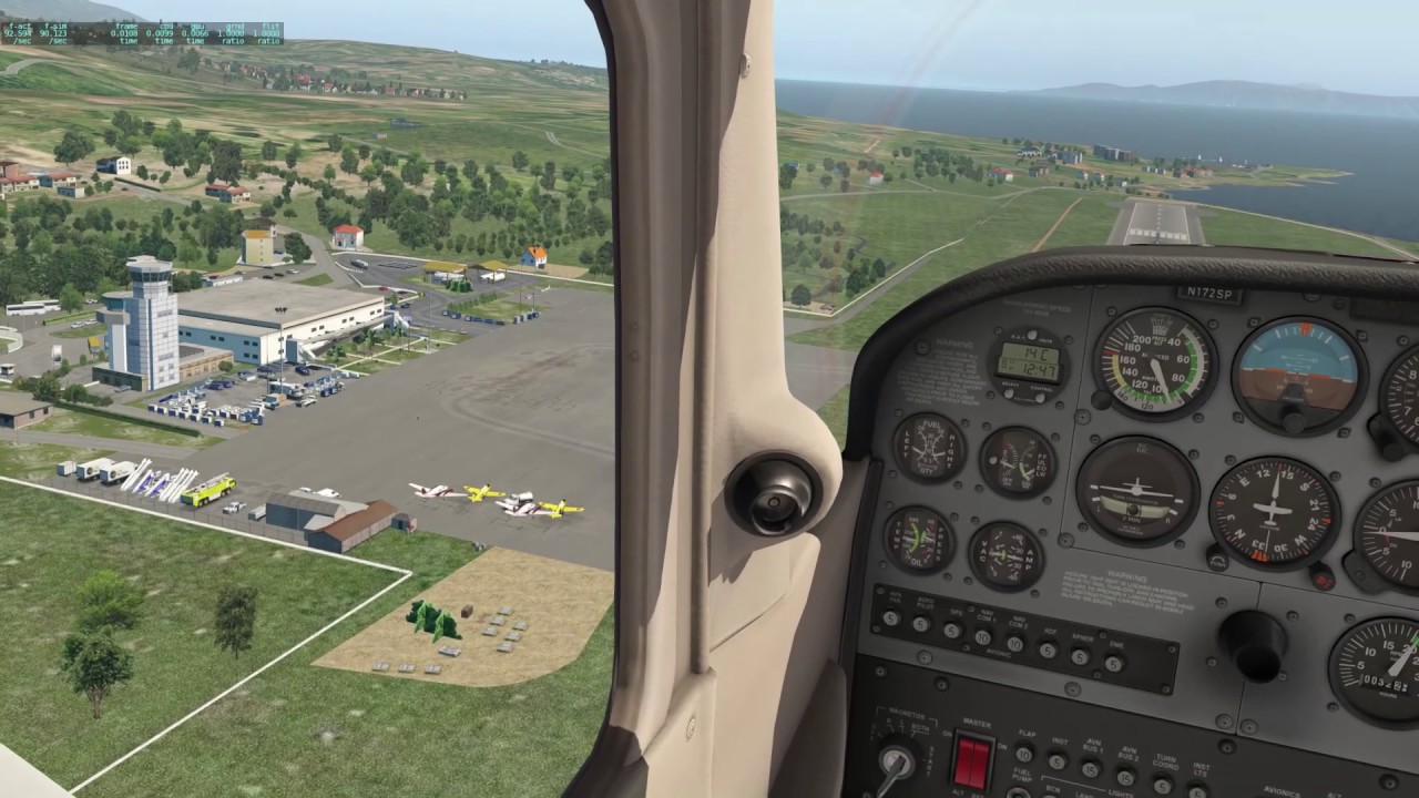 x-plane 11 Cessna 172 LGKF Kefallinia Airport Greece - best freeware scenery addons
