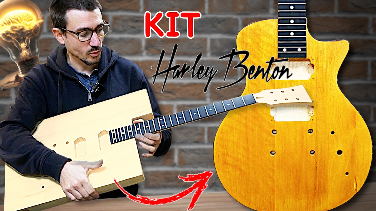 KIT Guitare Harley Benton Square : finition et binding du kit THOMANN