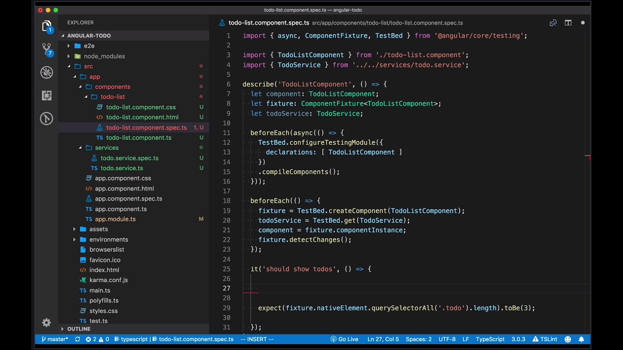 Introduction to test-driven development with Angular