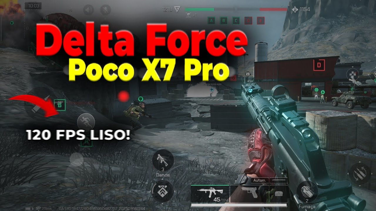 Testando o limite do Poco X7 Pro 🔥 Rodando Delta Force a 120 FPS!