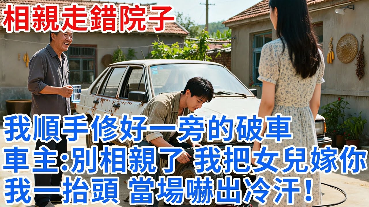 相親走錯院子，我順手修好一旁的破車，車主竟是隱世大佬：別相親了，我把女兒嫁你！我一抬頭，當場嚇出冷汗！#【雲帆記事】#完結#小説#爽文#故事頻道#愛情#情感#完整版