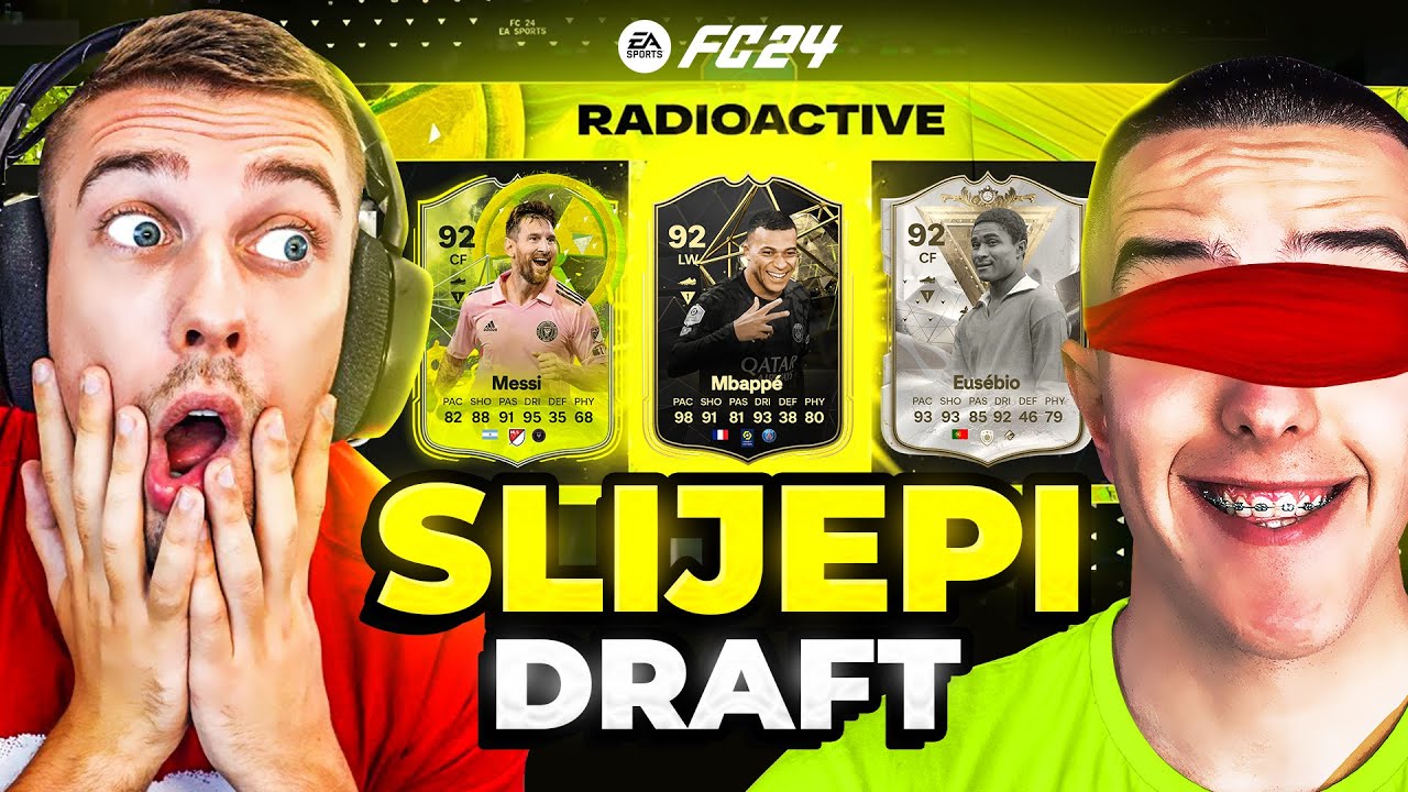 SLIJEPI DRAFT SA IDZOM ! *MBAPPE I MESSI* FC 24